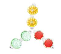 Ipetboom 3Pcs Summer Cooling Ice Eye Masks with Soothing Gel and PVC Material, Fruit Design Cold Therapy Eye Pads for Friends and Families