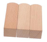 Ipetboom 3pcs Unfinished Wood Carving Blocks Premium Whittlers Craft Blocks for Beginners Smooth Surface DIY Woodworking Practice Material