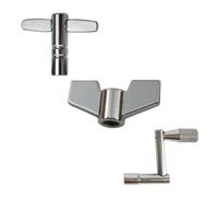 Ipetboom 3pcs Universal Metal Drum Keys for Tuning Drums Silver Tuning Accessory Suitable for Outdoor Performance with Set