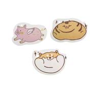 Ipetboom 3pcs Wood Pulp Absorbent Rag Cartoon Compression Sponge for Kitchen Cleaning Dishes Washing