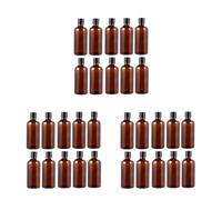 Ipetboom 3sets 100ml Refillable Round Bottles Empty Glass Bottles for Perfume Brown Disc Cap Travel Containers 10pcs*3 Random Style