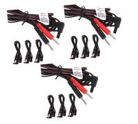 Ipetboom 3sets Therapy Machine Lead Wires 2mm Pin Connectors for Therapy Machine Cords 4pcs*3