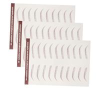 Ipetboom 3sheets Realistic Eyebrow Stickers Self-adhesive Simulation for Effortless Brow Grooming of Easy Peel off Eyebrow for Travel and Daily Use