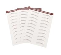 Ipetboom 3sheets Self-adhesive Eyebrow Stickers Realistic for Easy Application for Travel and Daily Makeup
