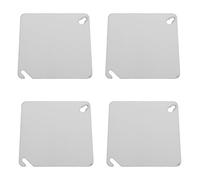 Ipetboom 4 Inch Square Metal Electrical Junction Box Cover Plates 4pcs Set Flat Blanking Plate for Wall Socket Outlet Replacement in Home Electrical Distribution