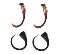 Ipetboom 4 Pack Women Hair Bangs Front Side Bang Wig Girl Extension Hair Wig Patches