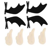 Ipetboom 4 Pair Angel Wing and Devil Wing Hair Clips Party Hairpins Gothic Hair Accessories for Women for Halloween Birthday Ceremony
