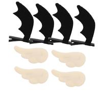 Ipetboom 4 Pair Devil Hairpins Lightweight Party Hair Accessories for Halloween Cosplay Durable Comfortable Decorative Hair Clips for Parties and Gatherings