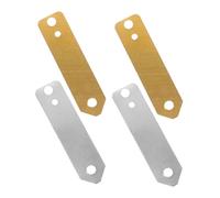Ipetboom 4 pcs Copper Zinc Strip Sheet for Fruit Battery Experiments Easy to Use Strips for Science Education Enhance Hands Skills Understanding of Electricity