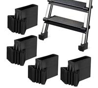 Ipetboom 4 Pcs Non-slip Ladder Feet Pads Plastic Step Ladder Feet Protectors Stable Safety Covers for Multi-angle Use Home and Outdoor Applications