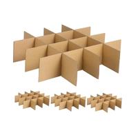 Ipetboom 4 Sets Compartment Corrugated Cardboard Box Dividers for Shipping Packing Supplies Shock Resistant Moving Inserts Secure Wine Glass Separators for and Fragile Item Protection