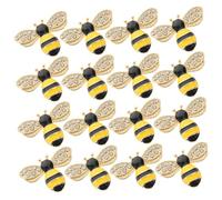 Ipetboom 40pcs Miniature Bee Charms DIY Craft Decorations for Phone Case and Hair Clip Flatback Alloy Bee Decor with Vivid Colors Creative Handmade Accessories for Crafting