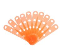 Ipetboom 40pcs Perm Rod Band: Hair Roller Replacement Straps - Universal Silicone Bands for Perm Rods - Elastic Straps for Salon Home Hair Styling Orange