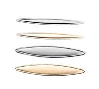 Ipetboom 4pc Brushed Hairpins Retro Metal Curved Hair Accessories for Women Girl Silver Gold Fashion Hair Clips Hairpin Barrettes for Daily Use Party Occasion