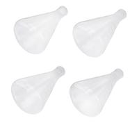 Ipetboom 4pcs 500ml Borosilicate Glass Conical Flasks Set Thickened Flat Bottom Laboratory Erlenmeyer Flasks for School Experiments and Scientific Research