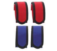 Ipetboom 4pcs Adjustable Cycling Pedal Foot Straps with Anti-slip Nylon Hook and Loop for Secure Fit on Bicycle Pedals, for Fitness Routines and Indoor Cycling Exercises
