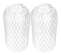 Ipetboom 4Pcs Aluminum Gutter Guard Filter Strainers Roof Drain Covers Stop Leaves Debris Blockage Expandable Mesh Strainer for Downspout Guttering Protection