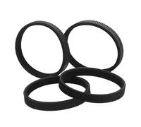 Ipetboom 4pcs Black Toothed Rubber Drive Belt Perimeter for Electric Hand Planer Replacement Efficient Power Transfer Woodworking Strap Compatible with Various Planer Models