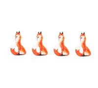 Ipetboom 4pcs Charming Fox Brooch Pin for Women Cute Animal Lapel Pin Accessory Fashionable Clothing Ornament for Coats Jackets and Scarves for Birthdays and Valentine Day
