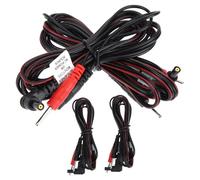 Ipetboom 4pcs Connect Cables for Electric Massage Machine Wires for Devices and Wires for Treatment Applications