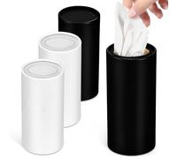 Ipetboom 4pcs Cylinder Tissue Holder Travel Tissue Covers Lightweight Wide-opening Design Paperboard Minimalist Charm Vehicle Owners Vehicle's Cabin Decor