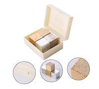 Ipetboom 4pcs Density Block Copper Iron Aluminum Cubes for Science Education for Physics Experiments and Learning Educational Density Investigation Kit