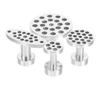 Ipetboom 4pcs Dent Puller Kit Dent Removal Pulling Tab Slide Hammer Accessories for Car Body, Aluminum Alloy, Silver, Automotive Repair, Professional Mechanics and DIY Enthusiasts