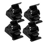 Ipetboom 4pcs Folding Table Hinges Self Closing Locking Mechanism for Efficient Furniture Use Black Design for Tables and Chairs Quick Operation for Easy Folding and Unfolding