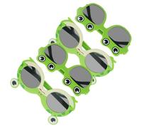 Ipetboom 4pcs Frog Novelty Sunglasses Lightweight Plastic Birthday Party Eyewear Photo Booth Props for Adults Fun Summer Beach Favors