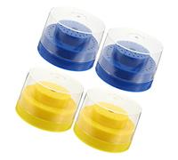 Ipetboom 4pcs Grinding Head Storage Box Nail File Electric Drill Bit Silverware Organizer Socket Organizers Wrench Organizer for Toolbox Draws Kit Garage Nail Bits Parts Organizer Pp