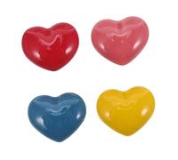 Ipetboom 4pcs Heart Shaped Toilet Press Button Toilet Button Pusher Heart Shaped Replacement Replacement