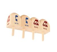 Ipetboom 4PCS Hebrew Letters Hanukkah Dreidels Wooden Educational Tops for Family Fun Enhancing Focus and Fine Motor Skills for Holiday Parties