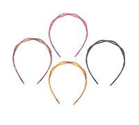 Ipetboom 4pcs Hollowed Hairbands Mesh Headwear for Face Washing, Creative Hair Fixing Tool for Girls, Stylish Breathable Elastic Hair Hoops in Black, Brown, Wine Red, Dark Coffee Colors