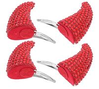 Ipetboom 4Pcs Horn Hair Clips Halloween Cow Horn Headband Accessories for Cosplay Parties and Fun Events for Halloween Costume and Fright Night Celebrations