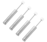 Ipetboom 4pcs Hydraulic Buffer Trash Can Lid Damper Replacement Soft Close Mechanism for Metal Plastic Bins Quiet Closing Piston Buffer for Kitchen Outdoor Use