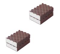 Ipetboom 4pcs Kitchen Wok Sponge Multi-Function Scrub Sponges for Daily Cleaning Durable Household Dish for Pans Bowls and More