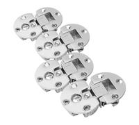 Ipetboom 4pcs Large Silver Hidden Cabinet Hinges Adjustable Concealed Cupboard Door Hardware for Wardrobes Furniture with Silent Smooth Operation and Modern Finish