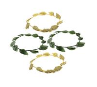 Ipetboom 4pcs Leaf Headband Greek Mythology Crown Fairy Tale Leaf Tiara Roman Style Headpiece for Theater Productions Special Events