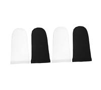 Ipetboom 4pcs Long Tail Dreadlock Caps Unisex Sleeping Bonnets Lightweight Breathable Hair Wraps for Waves and Dreadlocks for All Hair Types Black White Set