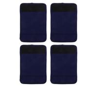Ipetboom 4pcs Non-slip Dual-surface Walker Grip Covers with Soft Cushion Padding for Wheelchair and Crutch Handles Ergonomic Armrest Pads for Elderly Mobility Aid Fit Navy Blue