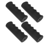 Ipetboom 4pcs Non-Slip Handle Grips for Wheelchairs and Transport Chairs Comfortable Covers for Elderly and Disabled Users Fit for Walkers and Small Carts Black