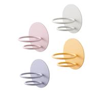 Ipetboom 4pcs Powder Puff Storage Rack Makeup Sponge Rack Wall Mounted Makeup Puff Holder Beauty Sponge Stand and Reusable Face Pads