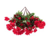 Ipetboom 4Pcs Realistic Artificial Rhododendrons Flowers Silk Faux Wildflowers for Home Decor Vase Decoration Living Room Bedroom Office Party Table Centerpiece