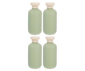 Ipetboom 4pcs Refillable Shampoo Travel Bottles 200ml Plastic Leakproof Easy to Fill Reusable Squeeze Bottles with Flip Cap for Shower and Vacation