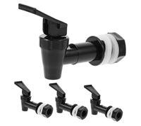 Ipetboom 4pcs Reusable Glass Wine Bottle Faucet Spigot for Beverage Dispenser Leakproof PP Silicone Tap for Water Cooler Bucket Precise Flow Control Replacement Spigot