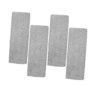Ipetboom 4pcs Reusable Microfiber Mop Pads Thick Absorbent Flat Mop Cloths Replacement for Home Office Floor Cleaning Washable Microfibre Cloths
