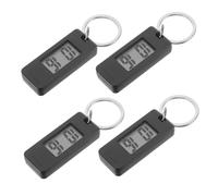 Ipetboom 4pcs Silent Mini Electronic Keychain Watch for Students Portable Digital Clock Key Ring for Exams and Study Compact Clip Timepiece for School Use
