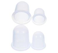 Ipetboom 4pcs Silicone Cupping Massager Relax Body Massager Facial Suction Cup for Body