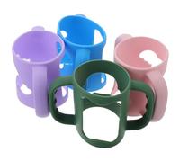 Ipetboom 4pcs Silicone Milk Bottle Handles Grip Removable Handles for Straw Bottles Easy to Clean Water Shoulder Strap