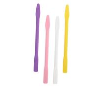 Ipetboom 4pcs Silicone Stirring Rods for Facial Mask Mixing and Crafts Reusable Makeup Stir Sticks Suitable for Arts and Travel with Assorted Colours and 10cm Length